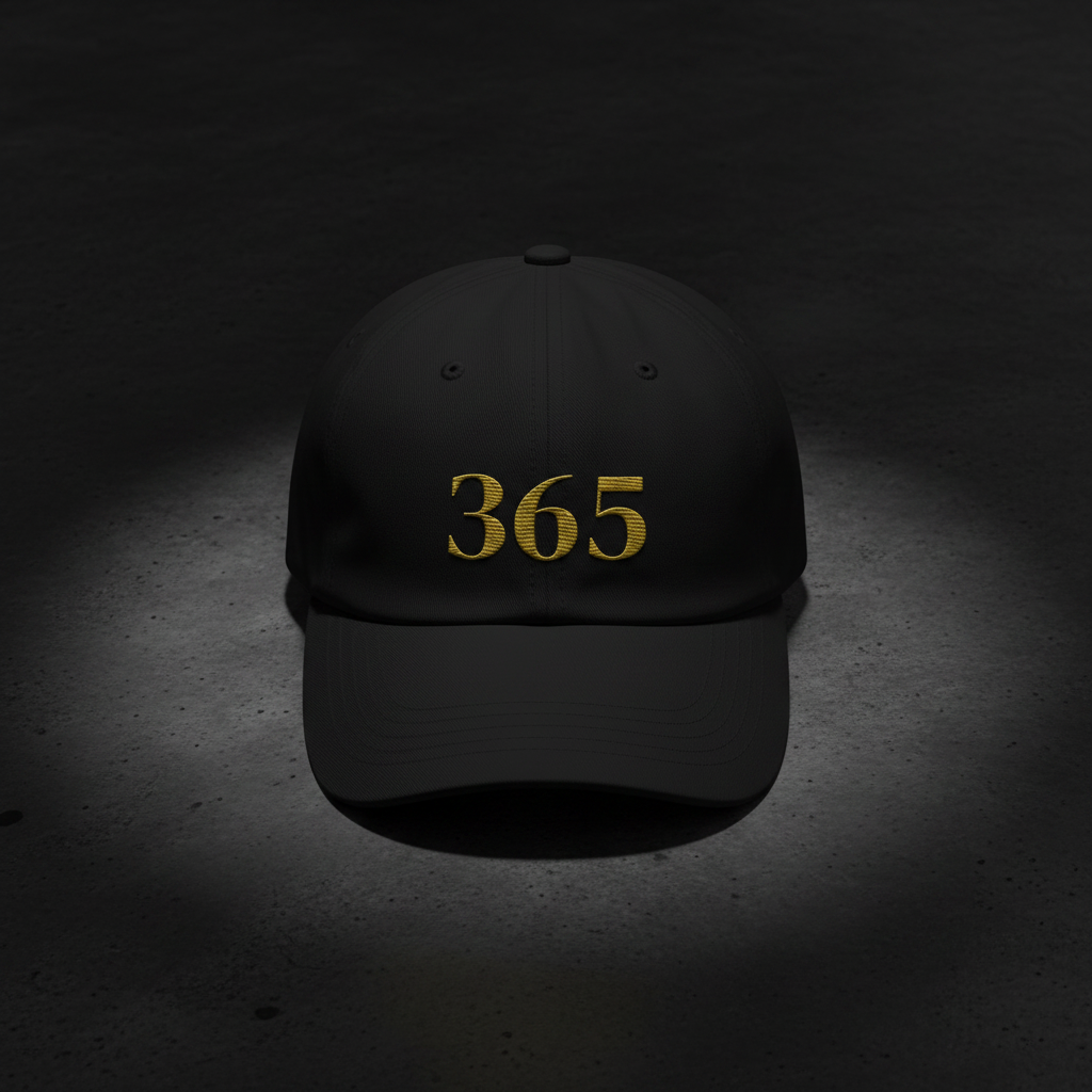 365 Cap — Flat Lay v2