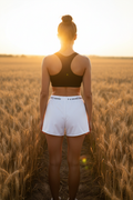 Femenino campo shorts blancos
