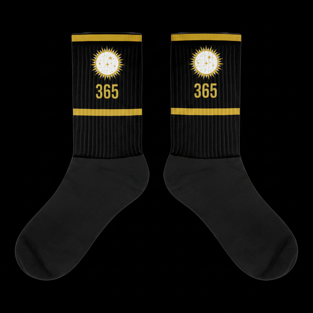 Flat lay socks
